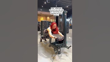 Glute work on the hamstring machine. 😱