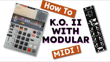 MIDI on Teenage Engineering KO II EP-133 with Eurorack Modular: Noise Engineering Univer Inter