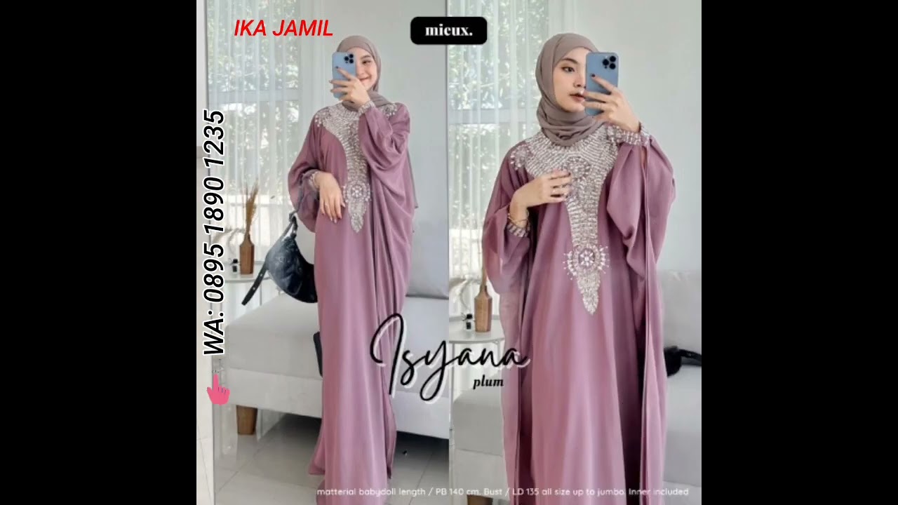 Baju gamis terbaru 2025 | Model baju gamis muslimah 2026 cantik mewah dipakai | Part 3