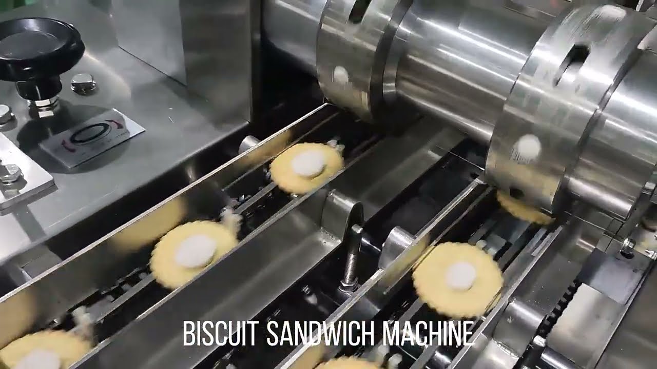 Skywin 800-1200PCS/MIN Sandwich Biscuit Making Machine with Flow Packing