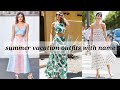 summer holiday outfit ideas with name | beach outfit ideas | trendy girl neha