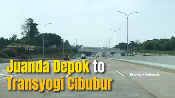Juanda Depok to Transyogi Cibubur via Cijago Toll Road - Cimanggis Cibitung Toll❗️Nonstop Driving