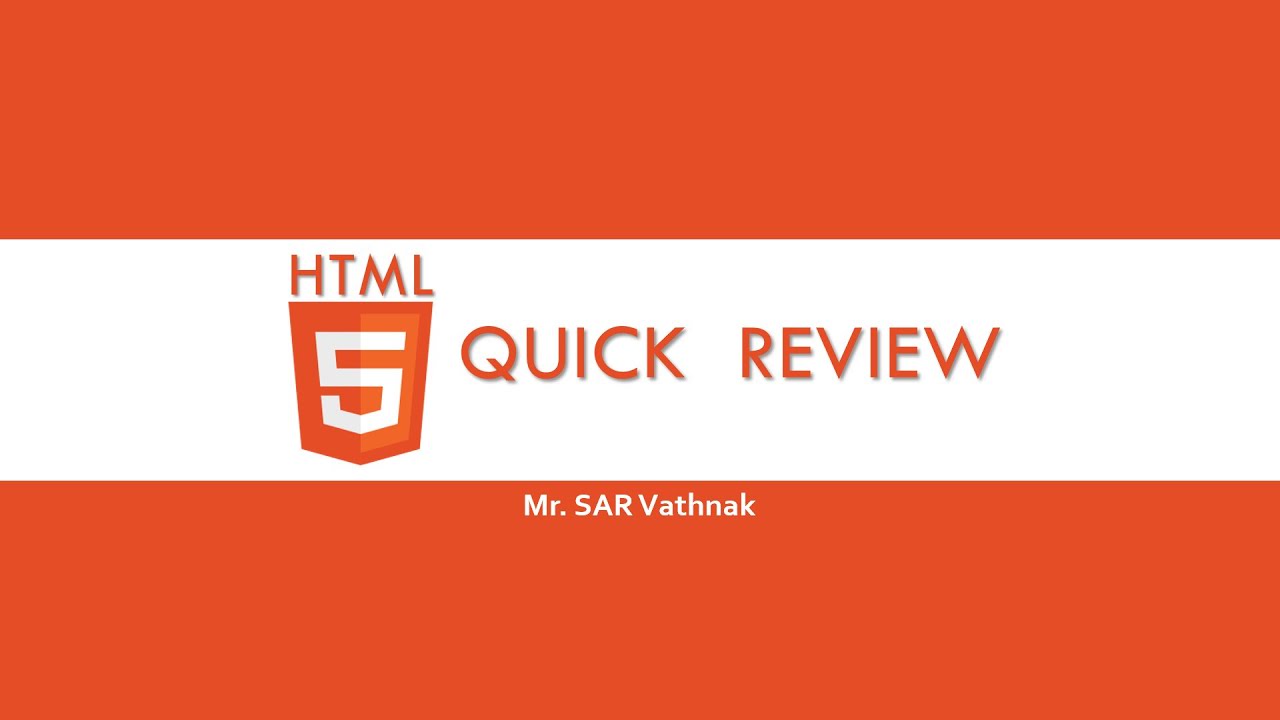 Html quick review programming mobile applications