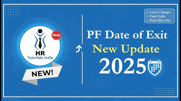 PF-uitgangsdatum over 1 maand | Nieuwe update over PF-uitgangsdatum | HR Tutorials India | Grote ...