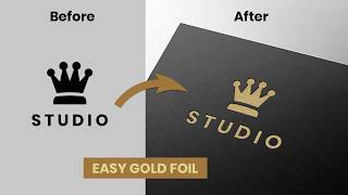 How to Create a Realistic Gold Foil Logo in Photoshop (Mockup Tutorial)