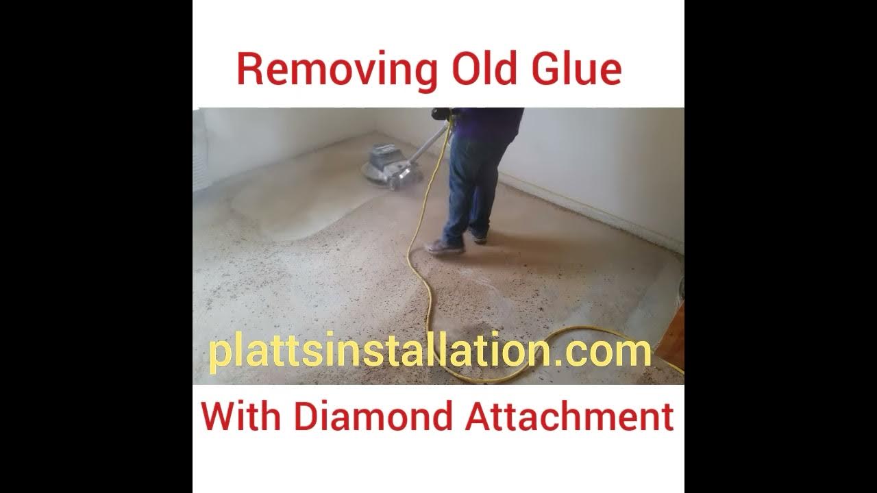 Removing Old Glue Off Concrete YouTube