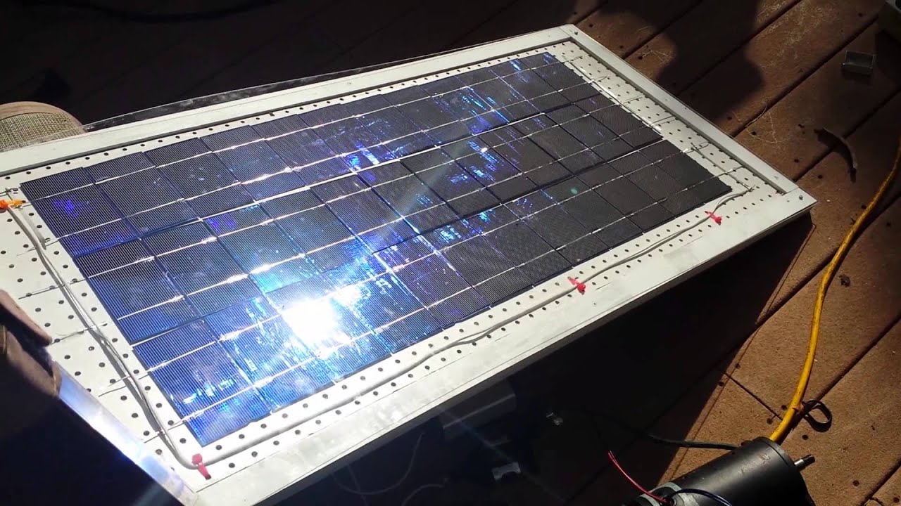 diy solar panel powers light bulb without batteries YouTube