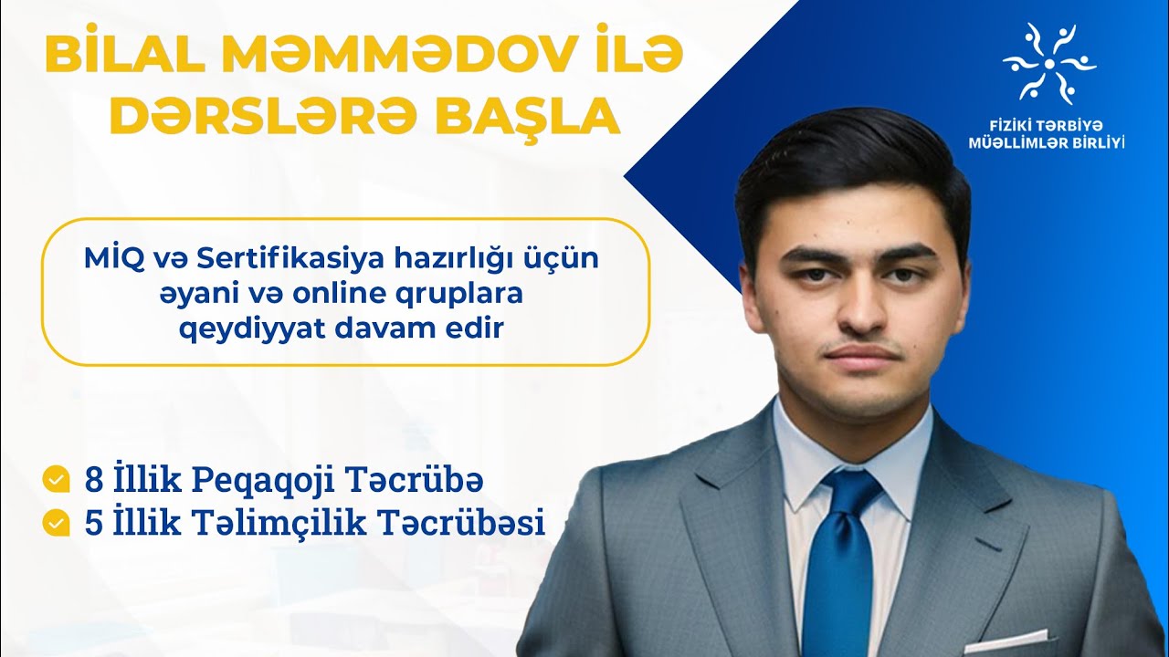 Bilal Məmmədov 40+20 FTMB Sınağın izahı (055) 965-03-13