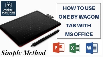 How to use One by Wacom Tab with MS Office II Subscribe Overall Solutions for more technical videos