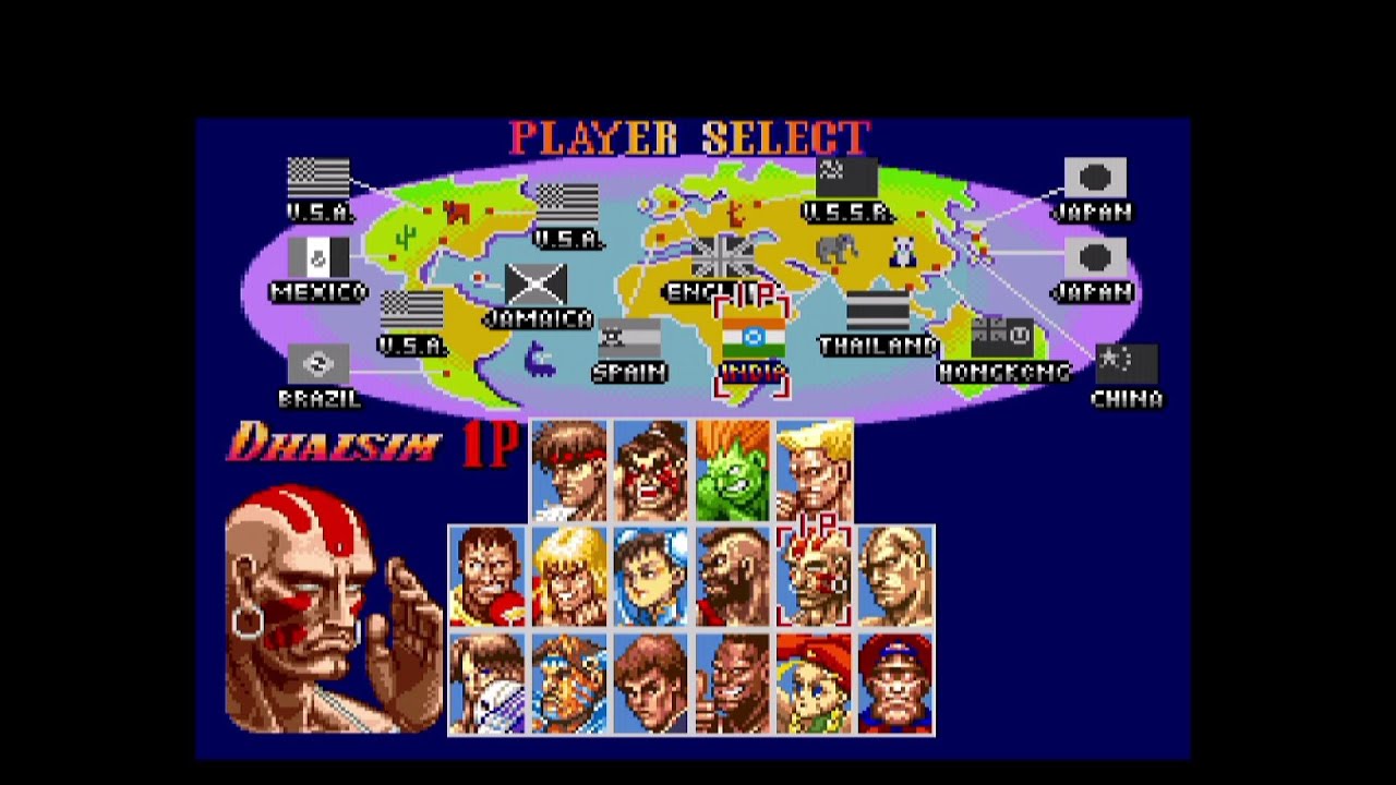 スーパーストリートファイター2(SFC)　Lv8負け無しクリア　ダルシム