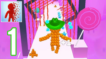 Pixel Rush - Gameplay Walkthrough Part 1 - Levels 1-10 (Android, iOS)