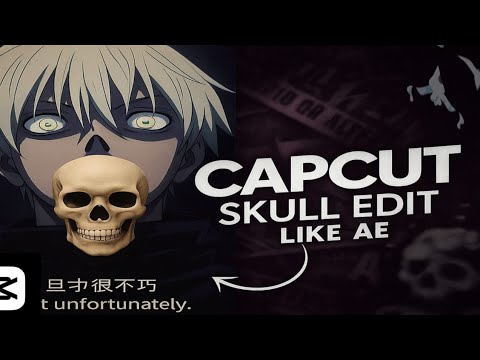 How to make MONTAGEM TOMADA Edit | skull face edit on capcut tutorial | Hioma anime
