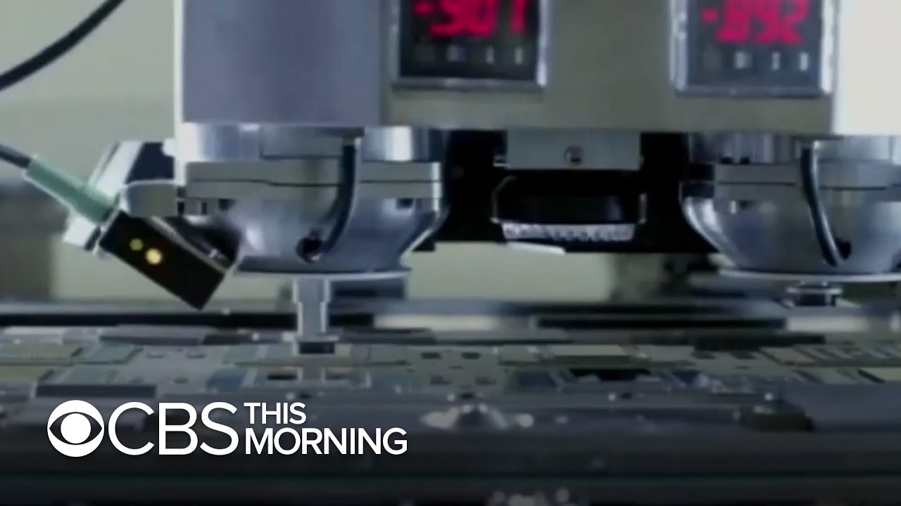 Computer chip shortage wrecks havoc on automotive supply chain - YouTube