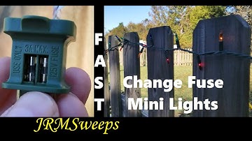 FAST - How to Change Fuse on Mini Lights Indoor Outdoor String Lights
