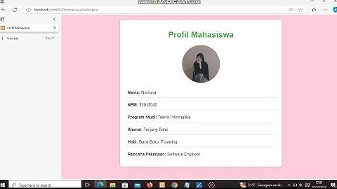 PHP dalam html ( pada pemrograman web)