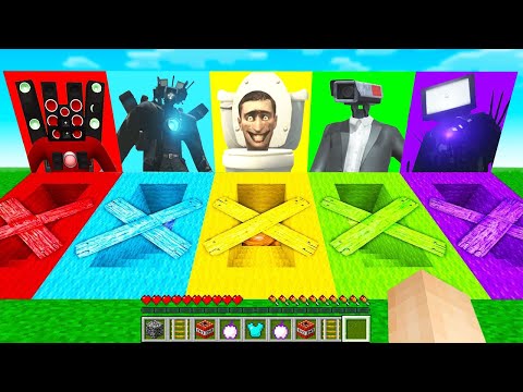 YANLIŞ SKİBİDİ TUVALET ÇUKUR PORTALINI SEÇERSEN ÖLÜRSÜN - ⚠️ Minecraft