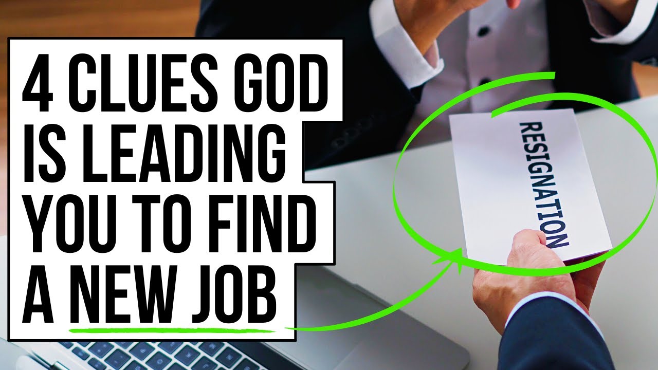 God Is Preparing You for a NEW JOB If . . .
