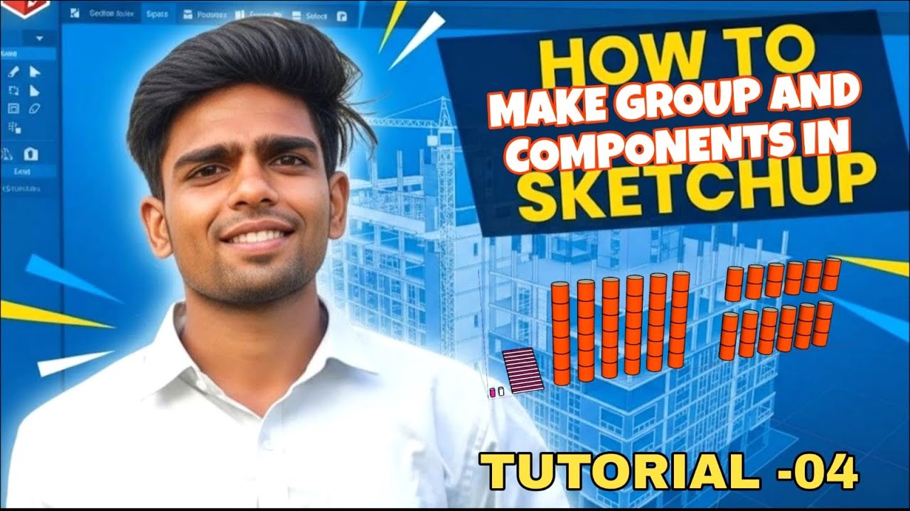 How To Make Groups and Components in Sketchup 👇Group, component sketchup me kaise banaye😎