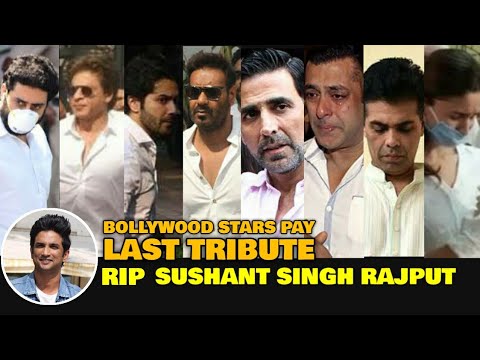 Bollywood Stars Pay LAST TRIBUTE To Sushant Singh Rajput  Ajay Devgn Akshay Kumar Shah Rukh Khan