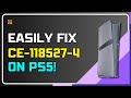 専用ページ How To Fix PS5 Error Code CE-118527-4 Something Went Worng