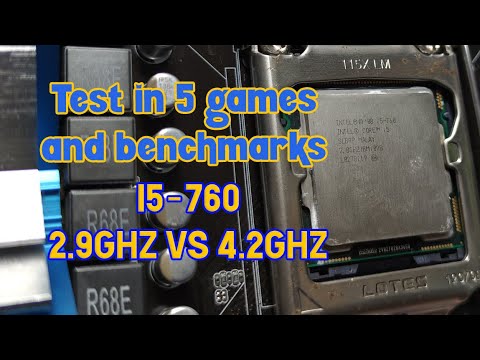 Test I5-760 Stock Vs OC In 5 Games And Benchmark