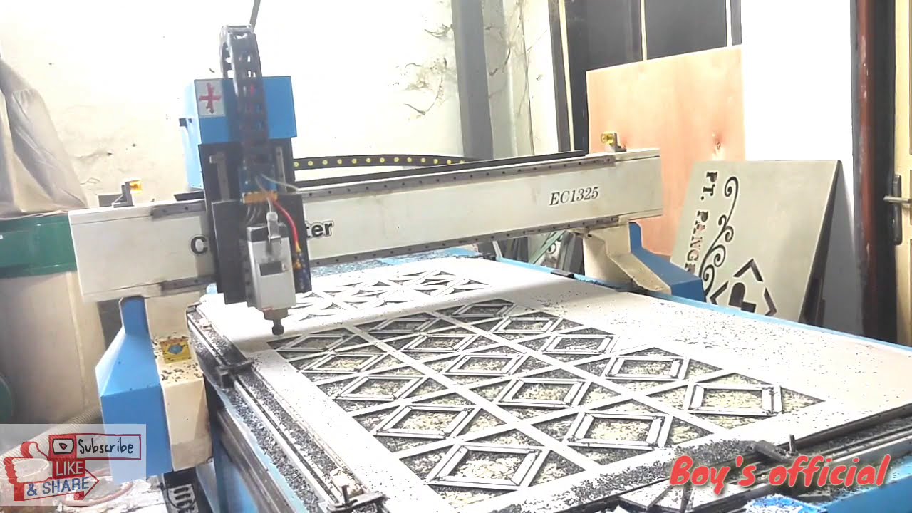 CNC router and enggrave ACP - YouTube