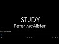 STUDY Peter McAlister