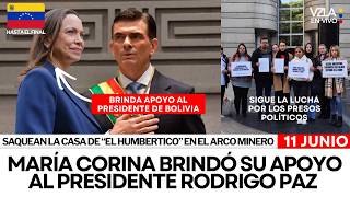 VENEZUELA EN VIVO: María Corina Machado brinda apoyo a Rodrigo Paz - ¿Se escapó el Niño Guerrero?