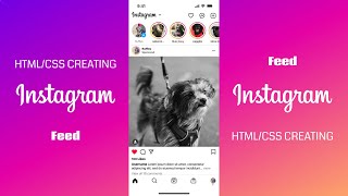 Programming - Creating HTML/CSS Instagram feed - No Talking