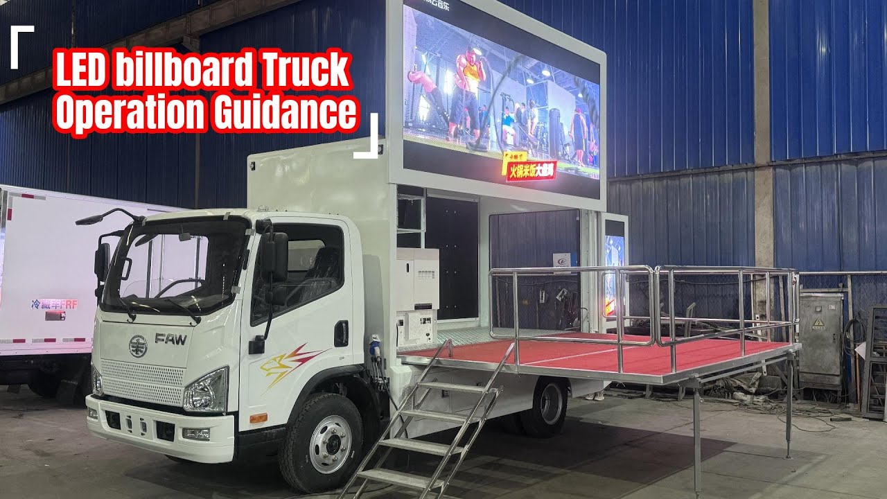 How to Use Outdoor LED Billboard Truck from CLW GROUP？