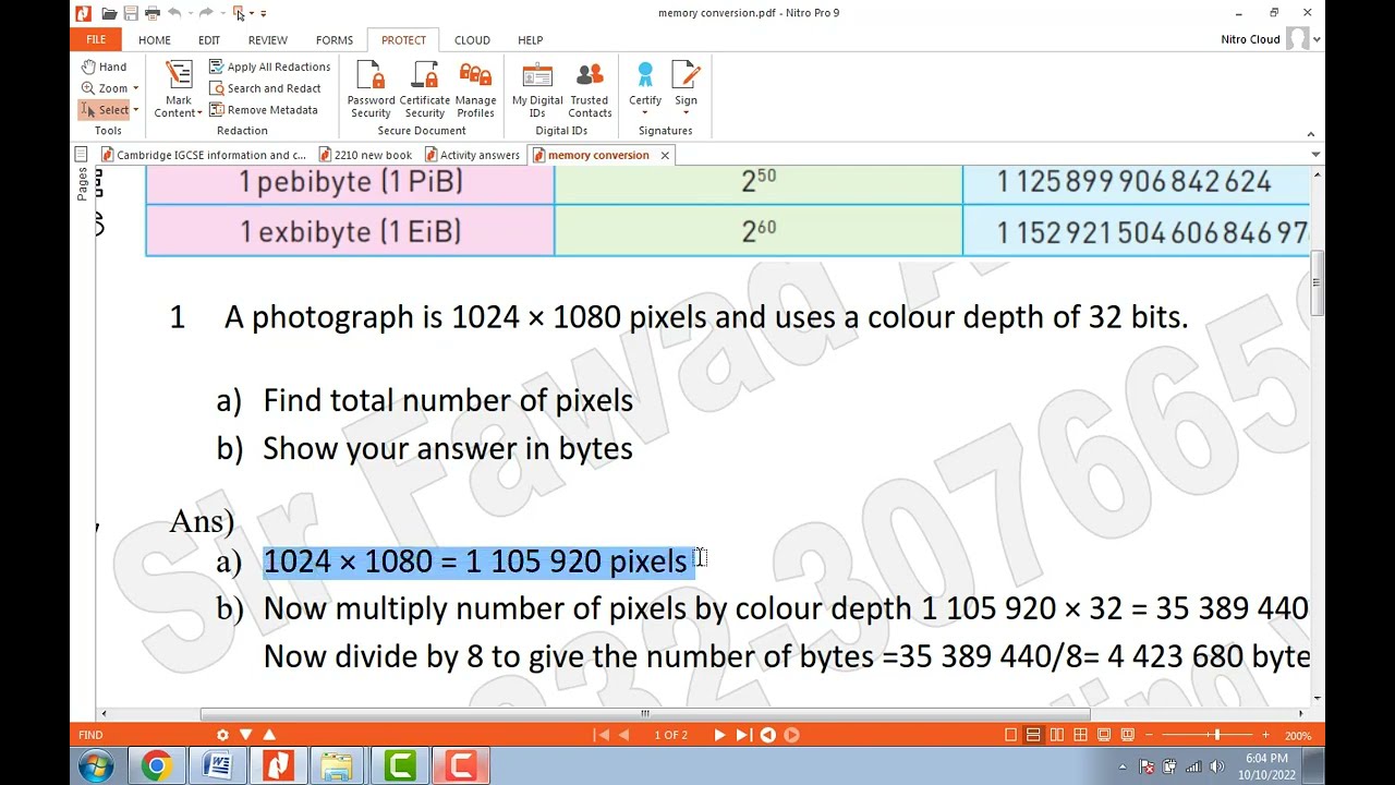 Memory Conversion Byte kibibyte mebibyte Cambridge O Levels Computer Memory Conversion Byte kibibyte mebibyte Cambridge O Levels Computer
