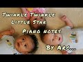 Twinkle Twinkle Little Star Piano Cover| By ARC..| Easy Notes Tutorial | Walkband..