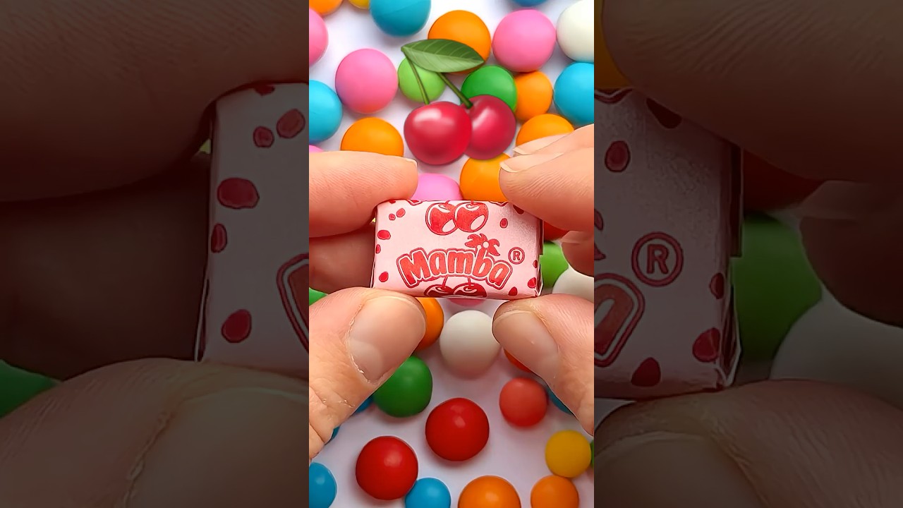 ASMR Mamba Opening Chewy Candy Unpacking #mamba #unpacking #satisfying #asmr #opening #candyopening