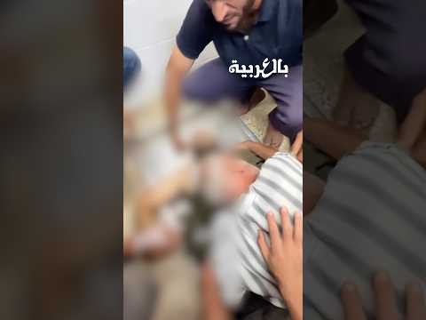 أب من غزة يودع نجله الشهيد بسبب قصف الاحتلال