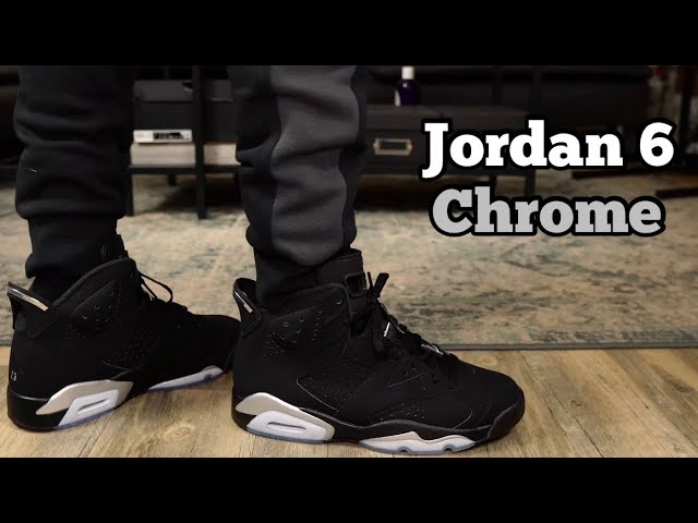 Air Jordan 6 Black Metallic Silver aka Chrome 