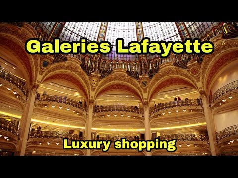 Video: Galeries Lafayette universālveikals Parīzē