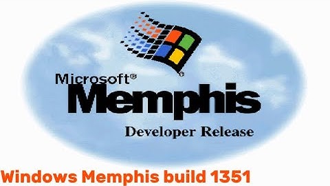 Windows Memphis Developer Release build 1351