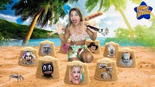 Não Escolha O Monte De Areia Errado Da Arlequina, Cartoon Cat, Siren Head E It A Coisa - Parte 2