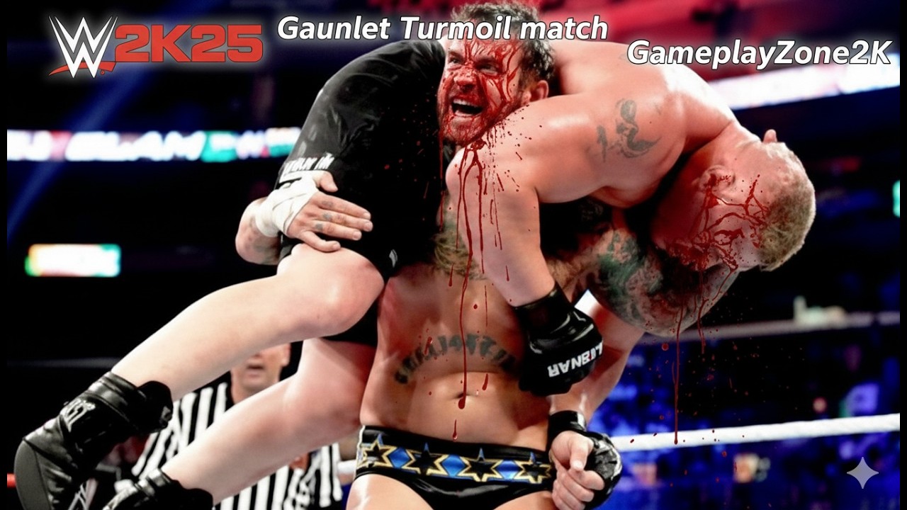 PURE DOMINATION! CM Punk Destroys Brock Lesnar: The Usos Never Stood A Chance |WWE 2K25 WrestleMania