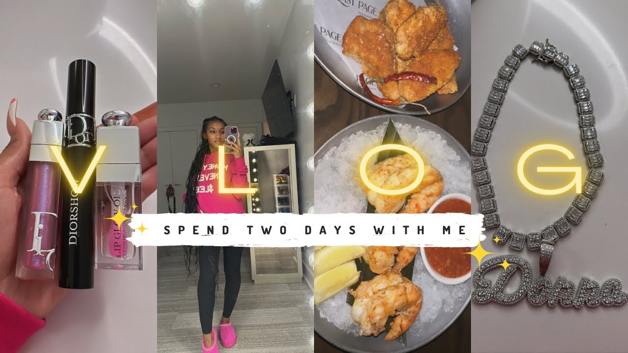 VLOG : spend two days with me | go to lunch with me, clean up my room, sephora haul, and more..
