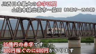 JR西日本が路線維持困難なローカル線収支を初公表　営業損益最大の赤字区間山陰線出雲市～益田