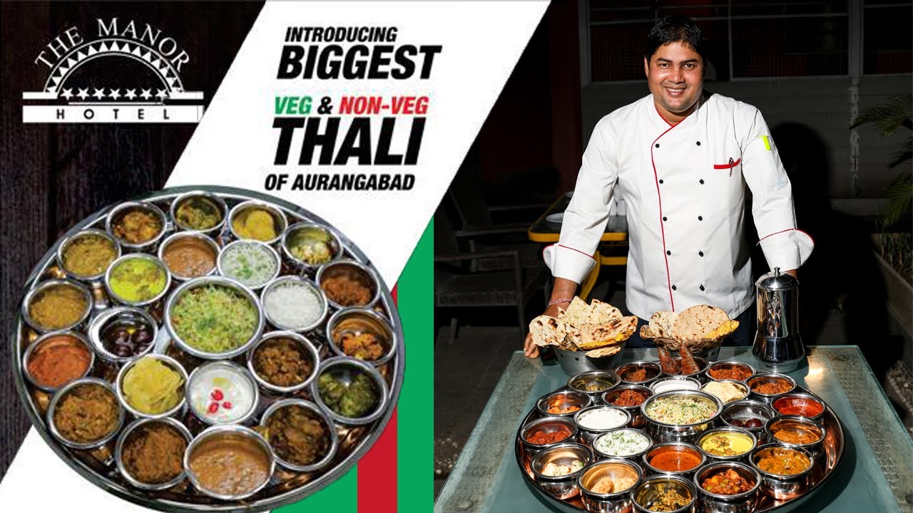 Aurangabad's Biggest Veg and NonVeg Thali Hotel Manor Aurangabad