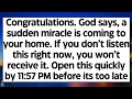 🧾Congratulations. God says, A sudden miracle is coming to your home. If you skip, you won’t receive