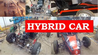 hybrid car fabrication |  how to build hybrid car -  ic engine + electric motor