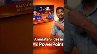 PowerPoint Animated Slide Design 🔥 | IPL Match Style Animation Tutorial 😱 #2026 #shorts #ppt