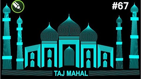 Corel Draw me Taj Mahal kaise banaye | How To Make Taj Mahal in Coreldraw || CorelDraw19 #067