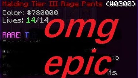 New Pit Update! Enchanting some Rage Pants!