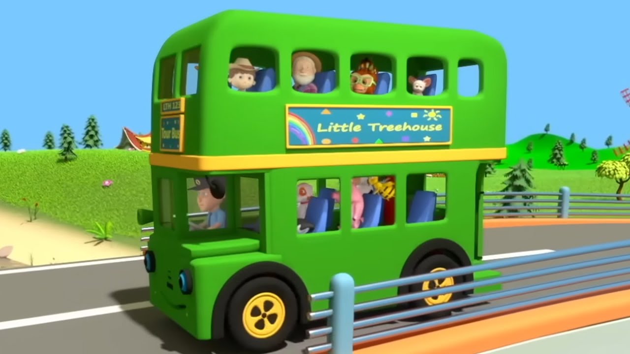 Wheels on the School Bus | Fun School Bus Nursery Rhyme for Kids