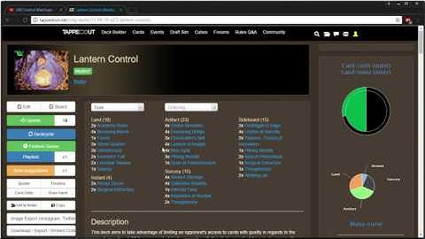 Update to Tappedout Page