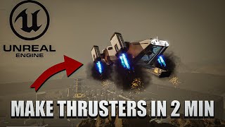 Create thrusters in Unreal Engine 5 #vfx #unrealengine5 #cgi